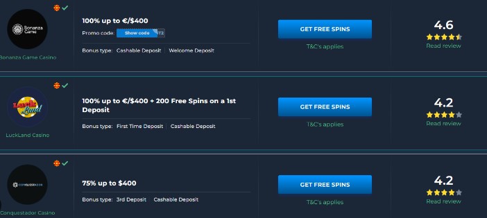The Big Free Chip List No Deposit Bonus Codes